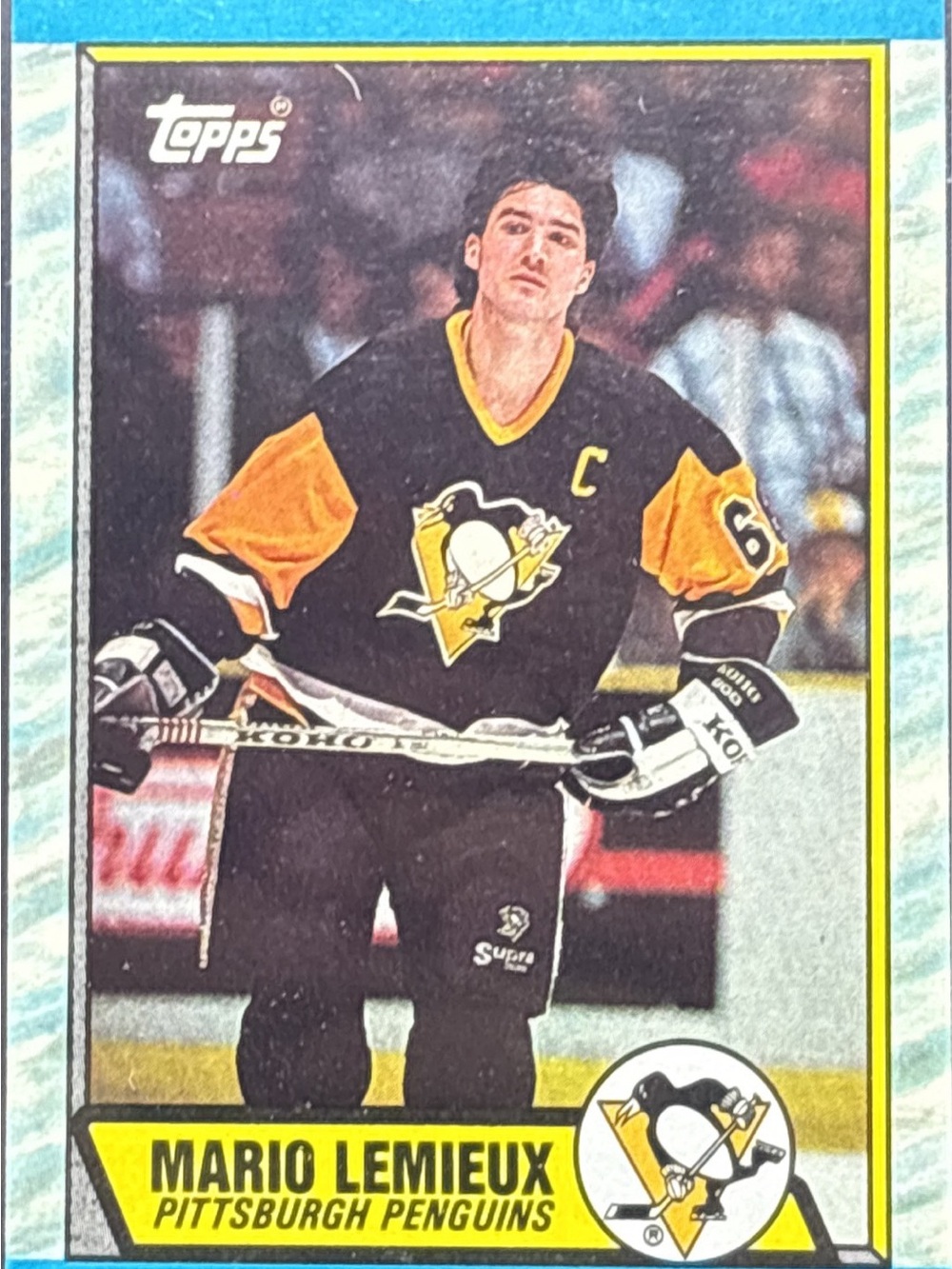 Topps Mario Lemieux Pittsburgh Penguins Hockey Card